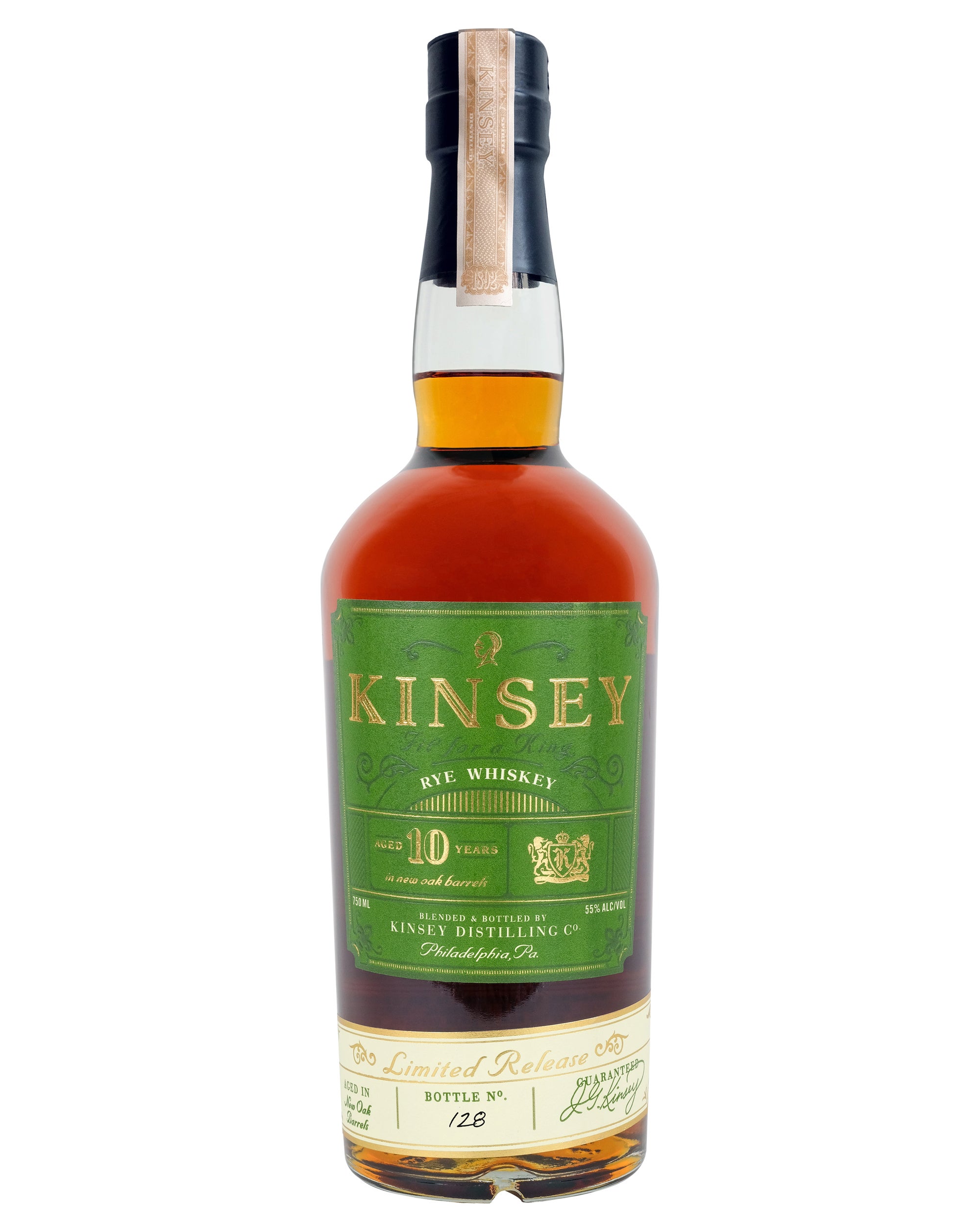 Kinsey Rye Whiskey Aged 10 Years - Cask Strength | Millstone Spirits